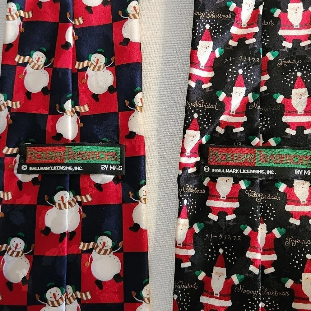 Two Hoilday Men's Ties for One Price